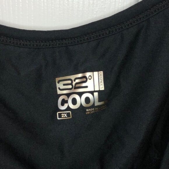 Plus Size Flowy Tank Full Support Black  Size 2X Y - Picture 7 of 9